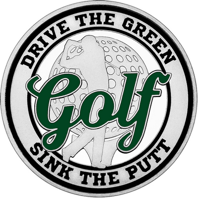 Dark Green "Golf" with Black Outer Circular Borders